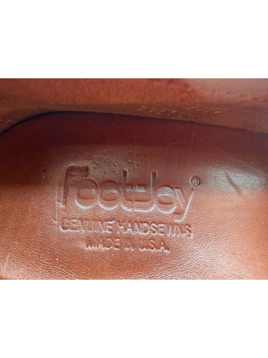 Footjoy Driving Loafers Men Size 8(D) Brown Leather Club Casuals Slip-On Shoes main image 10